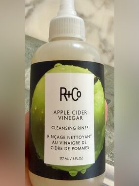 $34 Authentic R+Co APPLE CIDER VINEGAR Cleansing Rinse Adds Shine 177ml/ 6FL.OZ